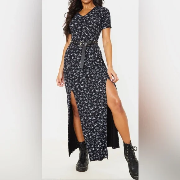 PrettyLittleThing Dresses Pretty Little Thing Black Ditsy